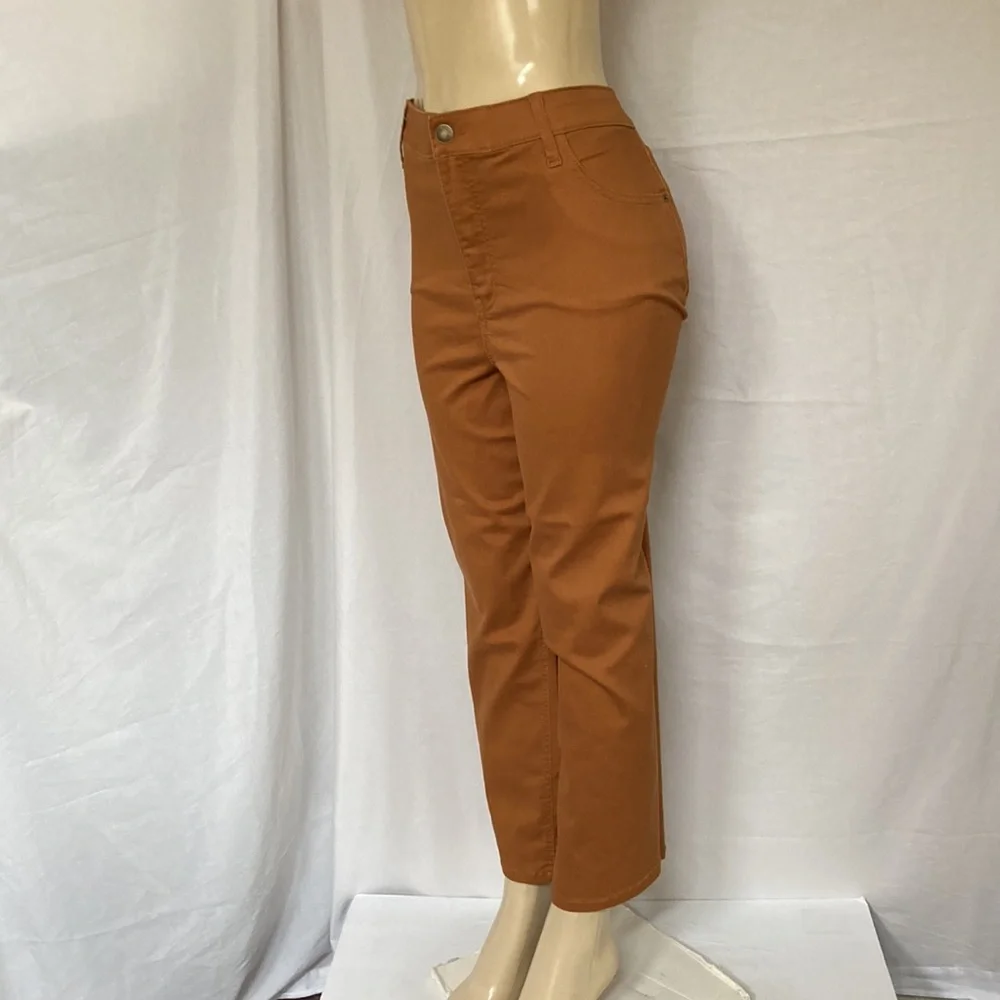 AVA & VIV Jeans Women’s Plus Size 22W Wide Leg Pants Burnt Orange Color NWOT_5